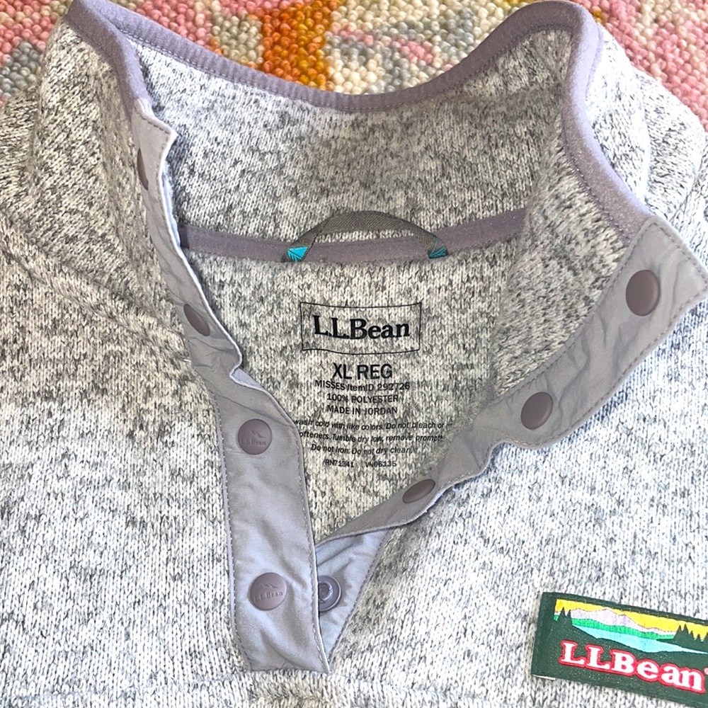 Ll Bean Pullover “Better Sweater” Version In Gray - image 3